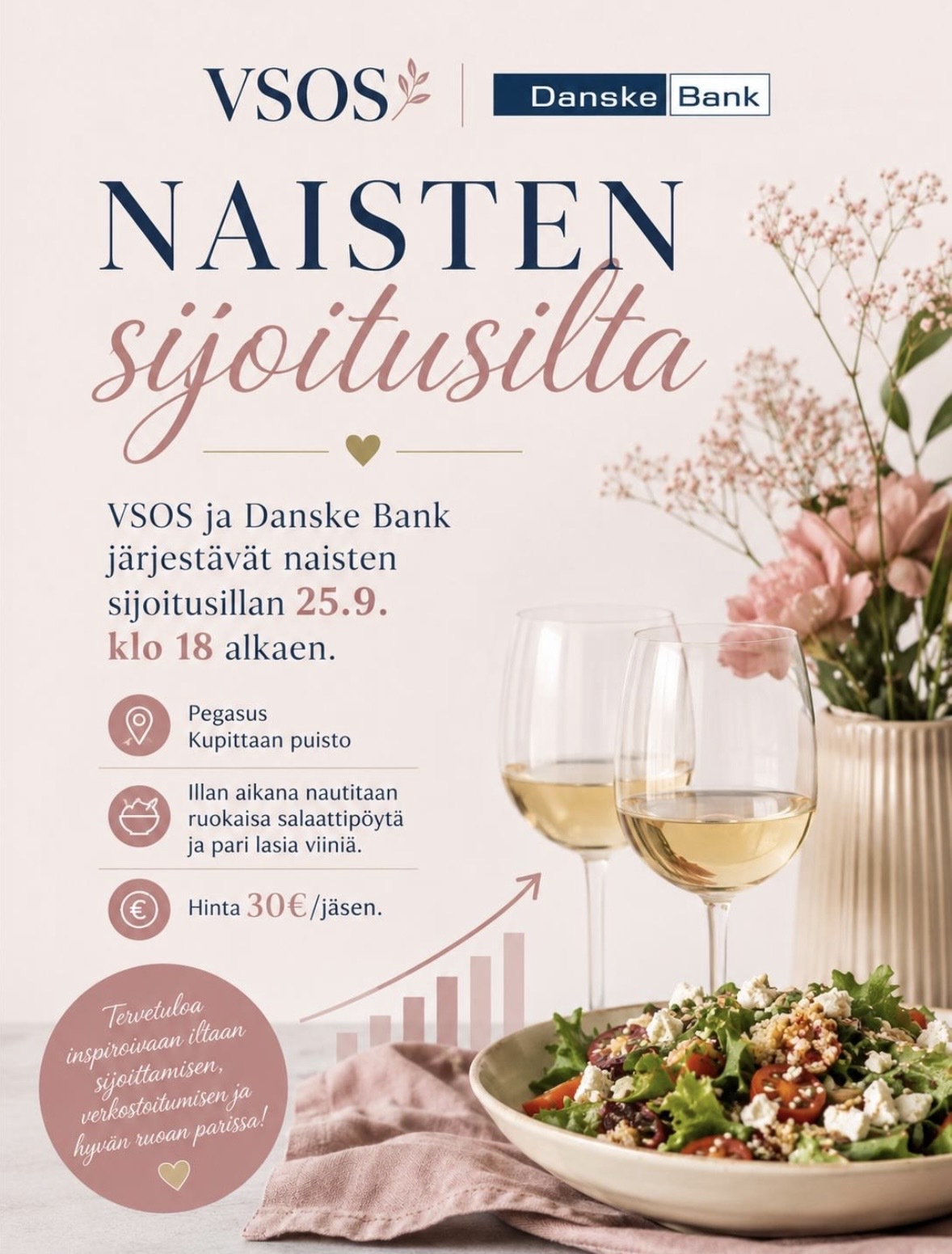 VSOS:n ja Danske Bankin yhteinen naisten sijoitusilta 25.9.2026